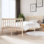 vidaXL Bedframe massief hout 120x190 cm, Huis en Inrichting, Slaapkamer | Bedden, Bruin, Verzenden, Nieuw, 190 cm of minder