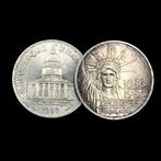 Frankrijk. Silver 2x 100 Francs Coins (30g) 1982/1986