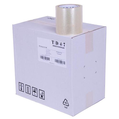 TD47 Verpakkingstape PP low noise 100mm x 66m Transparant (D, Zakelijke goederen, Partijgoederen en Retail | Verpakking en Verzending