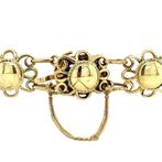 Gouden vintage armband met bloedkoraal 14 krt, Sieraden, Tassen en Uiterlijk, Armbanden, Ophalen of Verzenden, Nieuw