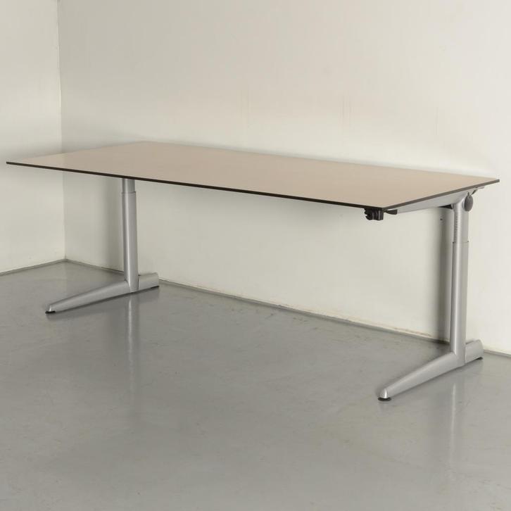 Ahrend 500 bureau, eiken blad, 200 x 80/90, hoogte, Huis en Inrichting, Bureaus, Ophalen of Verzenden