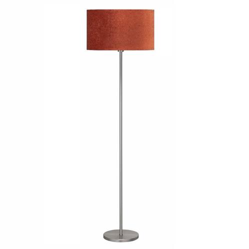 Highlight vloerlamp Zilver E27 157 cm Incl. Ø45cm koper, Huis en Inrichting, Lampen | Vloerlampen, Metaal, Ophalen of Verzenden