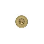 Intersteel Deurbel rond verdekt ø49x7mm - messing getrommeld, Huis en Inrichting, Deurbellen, Verzenden, Nieuw