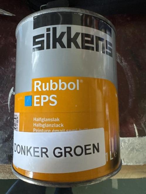Sikkens Rubbol EPS Plus - donker groen - 1 liter, Doe-het-zelf en Verbouw, Verf, Beits en Lak, Verf, Groen, Nieuw, Minder dan 5 liter