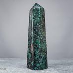 Smaragd Obelisk met pegmatiet en glimmerschiefer –, Verzamelen, Mineralen en Fossielen