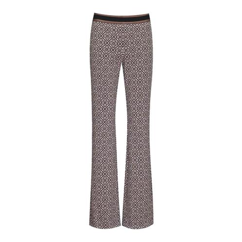 Cambio • Flower broek bruin ecru • 36, Kleding | Dames, Broeken en Pantalons, Bruin, Nieuw, Maat 36 (S), Verzenden