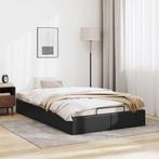 vidaXL Bedframe zonder matras 120x190 cm kunstleer zwart, Overige materialen, Verzenden, Zwart, Nieuw