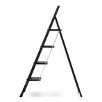 Huishoudtrap 4 treden - opvouwbaar - tot 150 kg - staal -..., Doe-het-zelf en Verbouw, Ladders en Trappen, Ophalen of Verzenden