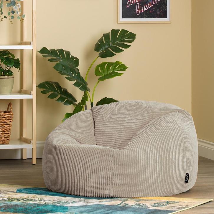 Cloudy Zitzak Corduroy - Beige, Huis en Inrichting, Zitzakken, Verzenden