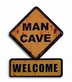 Man Cave Welcome reclamebord, Verzamelen, Merken en Reclamevoorwerpen, Verzenden, Nieuw