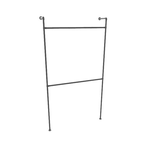 Industrieel Kledingrek Rennes | Zwart 33.7 mm | Vloer/Wand |, Kleding | Dames, Kledingrekken, Ophalen of Verzenden