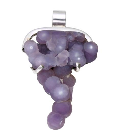 Zilveren Druiven Agaat edelsteen XL kettinghanger, Sieraden, Tassen en Uiterlijk, Kettinghangers, Verzenden