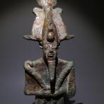 Oud-Egyptisch Brons Osiris God Sculptuur. 20.5 H. Late, Verzamelen
