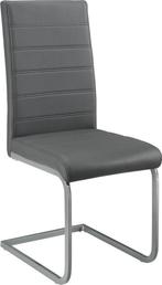 Eetkamerstoelen Vegas - Kunstleer - 4-delig - Grijs, Verzenden, Nieuw