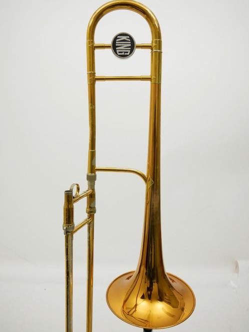 Occasion Trombone Bb King 2104 in koffer, Muziek en Instrumenten, Blaasinstrumenten | Trombones, Gebruikt, Ophalen of Verzenden