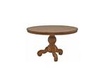 Ronde TEAK eettafel Dingklik met bolpoot-160 cm, Huis en Inrichting, Tafels | Eettafels, Ophalen of Verzenden, Nieuw