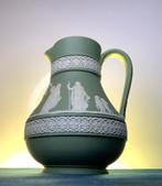 Wedgwood - Kruik - Vintage groen getint Wedgwood kan -, Antiek en Kunst, Antiek | Glas en Kristal