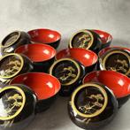 Soepkom - Hout - Een urushi-lakkom