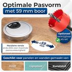 Kabeldoorvoer bureau/werkblad, Zilverkleur, Bruce set 2 s..., Verzenden, Nieuw