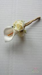 Corsage Calla Creme/Zand CCC222 Maatwerk corsage, Hobby en Vrije tijd, Ophalen of Verzenden, Nieuw