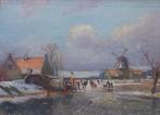 Andries Verleur ( 1876-1953 ) - Winters ijsgezicht., Antiek en Kunst