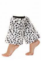 Beenwarmers Dalmatier Bont Wit Zwart Nepbont Faux Fur Gestip, Ophalen of Verzenden, Nieuw, Carnaval