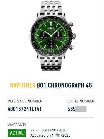 Breitling - Navitimer B01 Chronograph “Green Dial” -, Sieraden, Tassen en Uiterlijk, Horloges | Heren