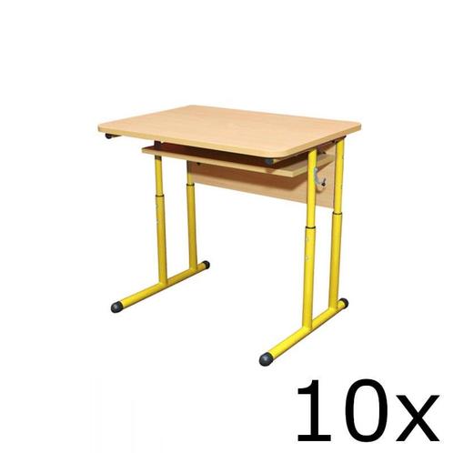 Schooltafel | Verstelbaar | Geel | Voor Kinderen 1.30-1.90m, Zakelijke goederen, Horeca | Keukenapparatuur, Nieuw in verpakking