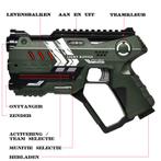 Light Battle Connect Laserguns + 2 Vesten - Groen/Grijs, Ophalen of Verzenden, Nieuw
