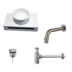 Sani Royal Solid Surface Waskom Rond met Solid, Tuin en Terras, Nieuw