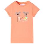 vidaXL Kindershirt 128 perzikkleurig, Verzenden, Nieuw