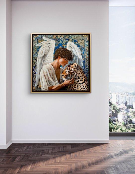 Amirata Winter - Fire Blue, Antiek en Kunst, Kunst | Schilderijen | Modern