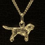 Gouden Perro de aguas met staart ketting hanger - klein, Verzenden, Nieuw