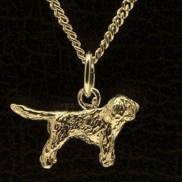 Gouden Perro de aguas met staart ketting hanger - klein, Sieraden, Tassen en Uiterlijk, Kettinghangers, Verzenden