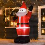 Kerstman, 2,40 M Hoog, Met LED-verlichting, Zelfopblaasbare, Diversen, Kerst, Verzenden, Nieuw