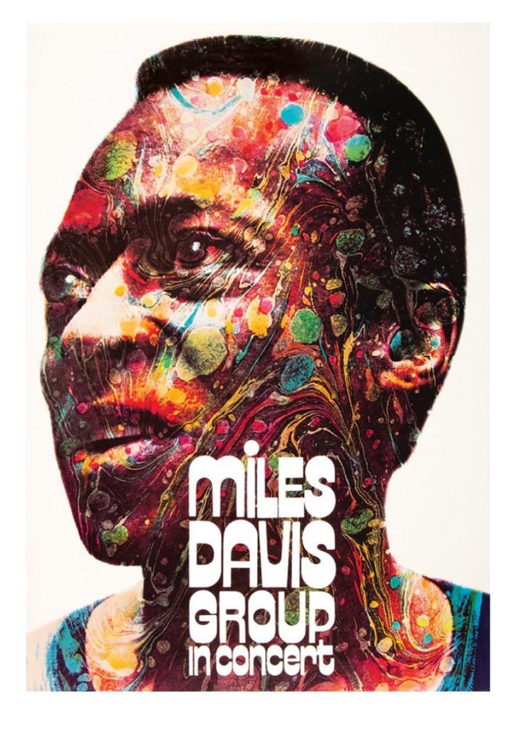 Posters - Poster Davis, Miles - Miles Davis Group, Verzamelen, Muziek, Artiesten en Beroemdheden, Zo goed als nieuw, Verzenden