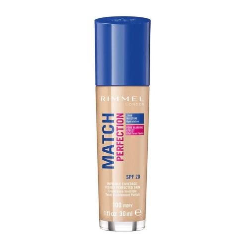 Rimmel London Match Perfection 100 Ivory Foundation, Sieraden, Tassen en Uiterlijk, Uiterlijk | Cosmetica en Make-up, Make-up