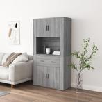 vidaXL buffetkast bewerkt hout grijs sonoma eikenkleurig, Huis en Inrichting, Kasten | Buffetkasten, Verzenden, Nieuw, Overige houtsoorten