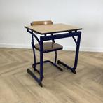 complete schoolset Marko 8x tafels + stoelen, zithoogte 46, Ophalen of Verzenden, Gebruikt, Hout, Eén