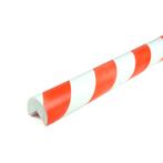 Stootrand foam, model 4 – 1 meter  -  Wit & Rood  -  1 m, Verzenden