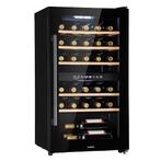 Wijnklimaatkast Glazen Deur Wijnkoelkast Zwart 80L, 85 tot 120 cm, Zonder vriesvak, Nieuw, Ophalen of Verzenden