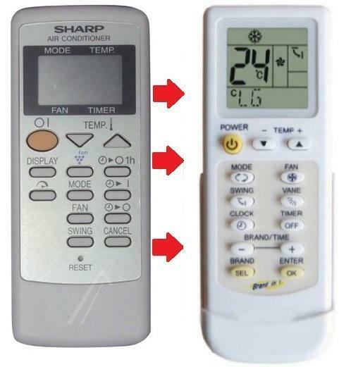 Sharp 9JX30510498-S afstandsbediening voor de CV-P10PR, Audio, Tv en Foto, Afstandsbedieningen, Verzenden