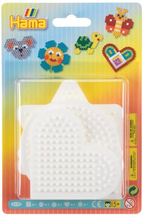Hama - Strijkkralen Bordjes (5 stuks) | Hama - Hobby, Hobby en Vrije tijd, Knutselen, Nieuw, Verzenden