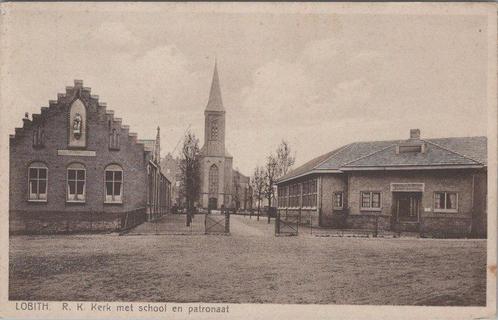 LOBITH - R. K. Kerk met school en patronaat, Verzamelen, Ansichtkaarten | Nederland, Verzenden
