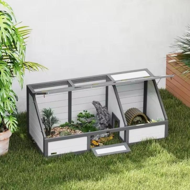 Houten Schildpad Buitenverblijf – Tortoise Enclosure 120 cm Turtle - unknown for sale from SediaXL