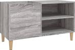 vidaXL - Platenkast - 84,5x38x48 - cm - bewerkt - hout -, Huis en Inrichting, Ophalen of Verzenden, Gebruikt