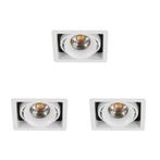 Inbouwspot Bjorn 1 wit set 3 stuks Binnenverlichting, Verzenden, Nieuw