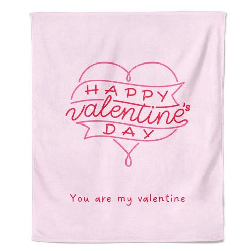 Happy Valentines DayValentijn Fleecedeken -  cm, Huis en Inrichting, Woonaccessoires | Plaids en Woondekens, Nieuw, Verzenden