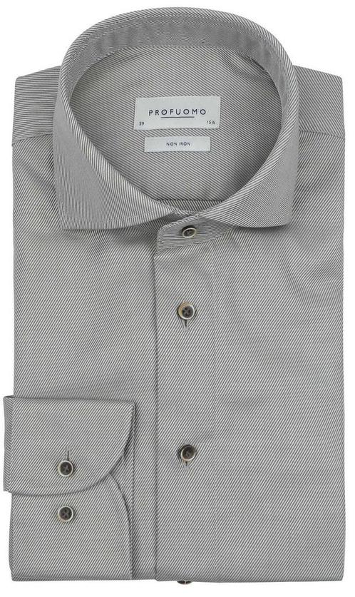 Profuomo Twill Overhemd Groen maat 42 Heren, Kleding | Heren, Overhemden, Groen, Nieuw, Verzenden