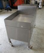 RVS Ijsbak, Crushed ice bak op wielen, B60 x D120 x H70cm, Gebruikt